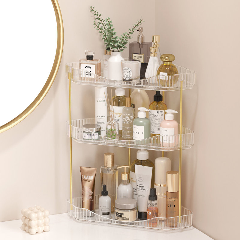 Plastic / Acrylic Bathroom Shelves, Clear