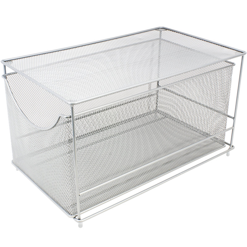 Sorbus Silver Mesh Steel Cabinet Organizer Drawer
