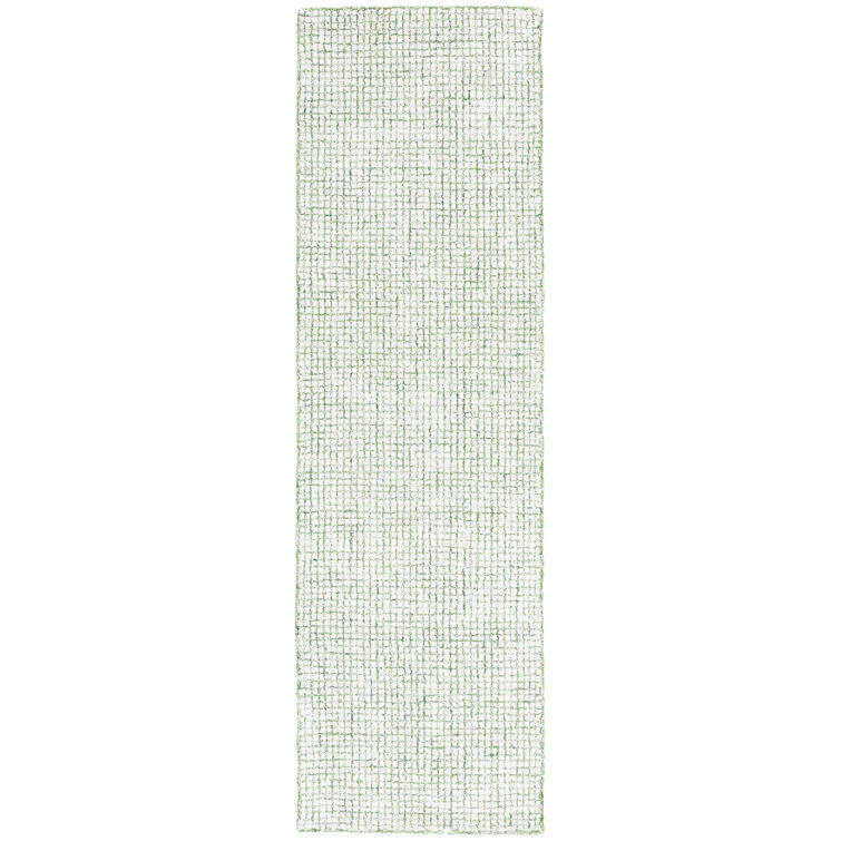 Rowe Handmade Tufted Ivory/Green Rug