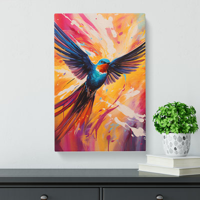 Swallow Colour Field No.2 - Wrapped Canvas