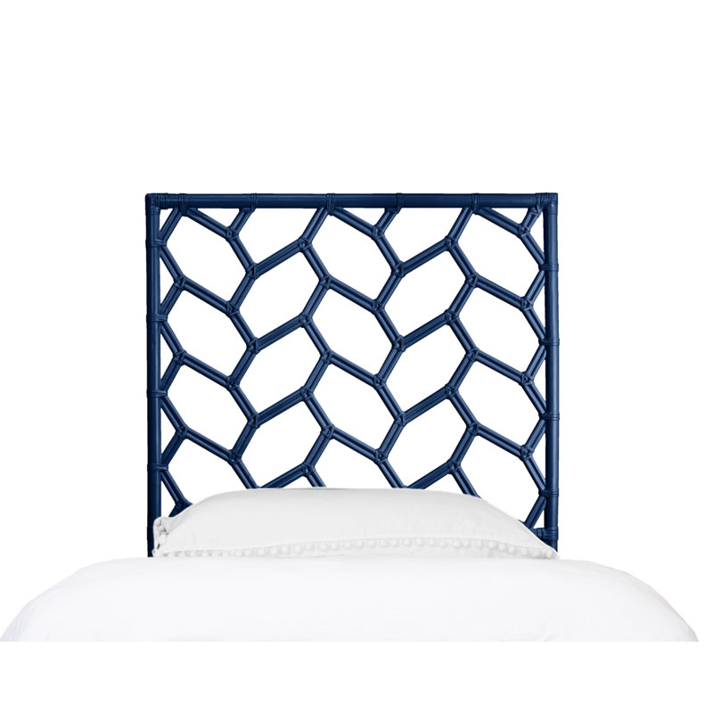 Tête de lit Silas, Simple extra long, Bleu marine
