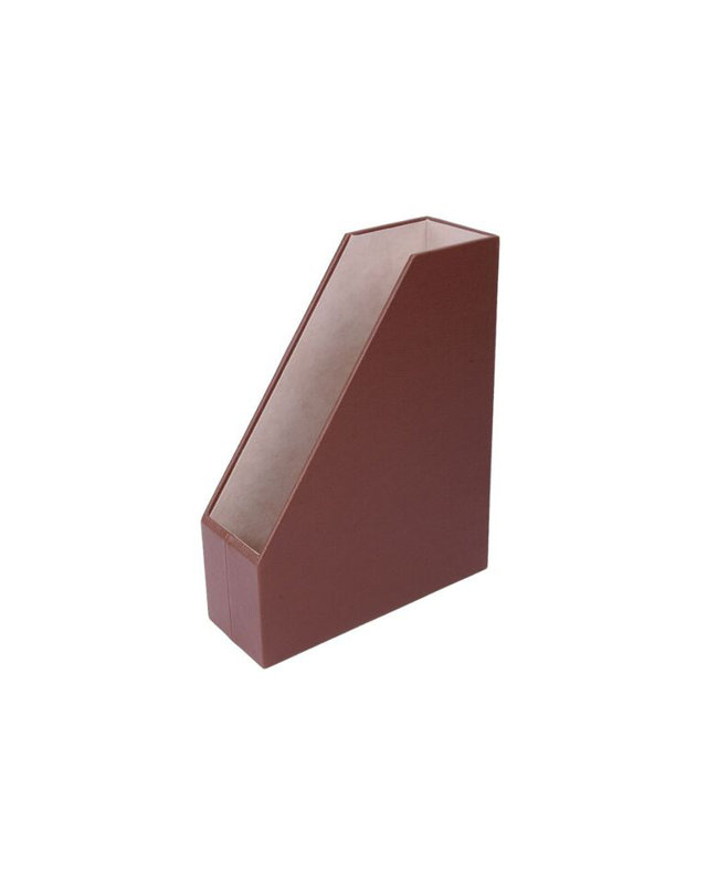 Michou Faux Leather Magazine Holder, Tan