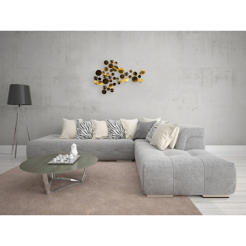 Handmade Glam Abstract Wall Decor on Metal