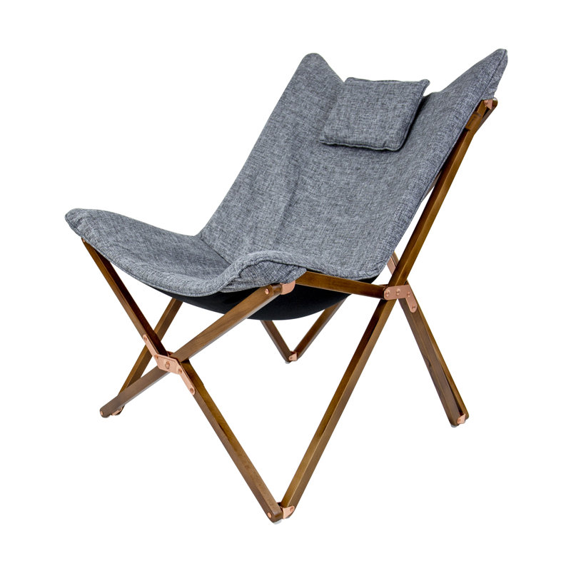 Sipple Folding Camping Chair with Cushion