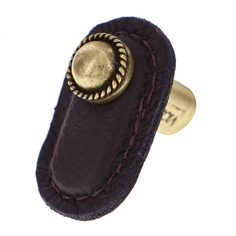 Poignée fantaisie 1,75 po Equestre, Brun, Laiton antique