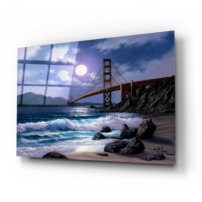Highland Dunes 'I Love You San Francisco' By Anthony Casay, Acrylic Glass Wall Art, 24"X16"