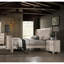 Ensemble de chambre à coucher de style contemporain 3 pièces Imerland - lit-bateau et deux tables de chevet