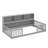 Floor Bed With Bedside Bookcase,Shelves,Guardrails-176297688