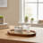 Multi-Purpose Oval Wood Tray, Decorative Plate For Kitchen & Bathroom Use