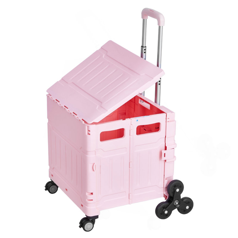 Caisse pliable avec roues d'escalade pliable 65L