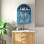 Armoire murale arquée moderne avec tablettes réglables et éclairage à DEL pour le rangement des médicaments dans la salle de bain-122820568