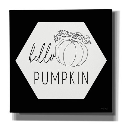 «Epic Graffiti» «Hello Pumpkin Hexagon» par Cindy Jacobs, impression sur toile