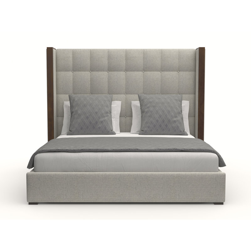 Dipson Upholstered Standard Bed, Grey Revolution®, Mid Queen