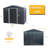 8Ft X 6Ft Outdoor Metal Storage Shed With Metal Foundation-124385910