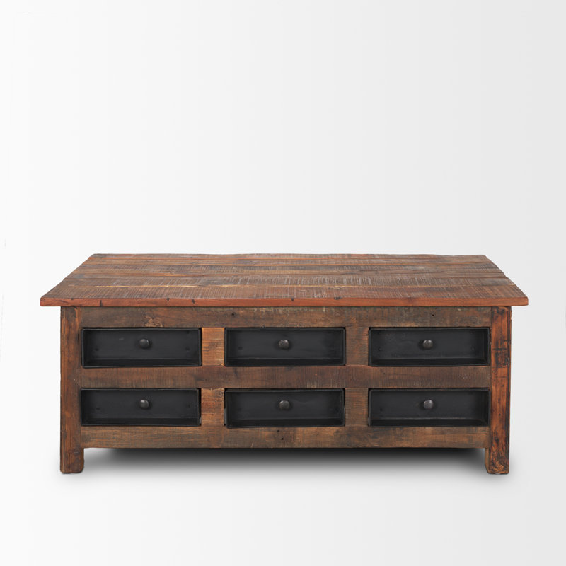 Garlene Solid Wood Single Coffee Table