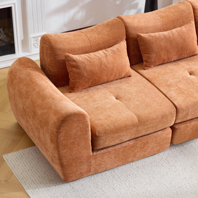Modular Cloud Sofa, Convertible Folding Sofa Bed, Sectional Cushioned Sofa - Perfect for Living Room, Bedroom & Entertainment Space