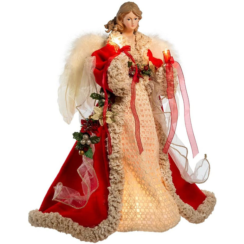 Angel 16'' Fabric Angels Lighted Christmas