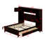 Lit en bois avec armoire et tablette tout-en-un-723488299