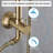 Wall Mounted Exposed Shower Faucet with Anti-Scald Pressure Balance Valve-85421497