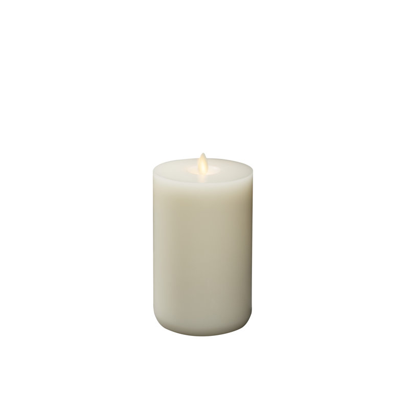 Vanilla Scented Flameless Pillar Candle, 18.2cm x 9.6cm