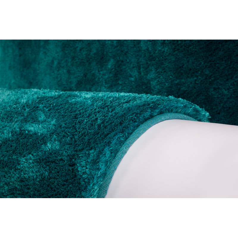 Curacao Abstract Hand Tufted Area Rug, Petrol, Rectangular 120 x 170cm