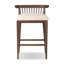 Tullio Upholstered Stool with Solid Wood Frame
