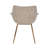 Matthew Leather Dining Chair, Modern Mid Century Accent Chair with Armrests and Iron Legs, Faux Leather Upholstered Kitchen Desk Chair for Dining Room, Living Room, Office Furniture-108486388-123223578