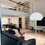 Beige + plastique blanc + lampes sur pied sans fer