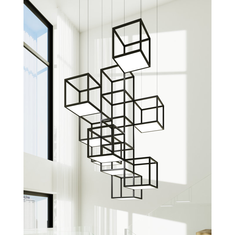 Cubix 12 - Light LED Chandelier, 12