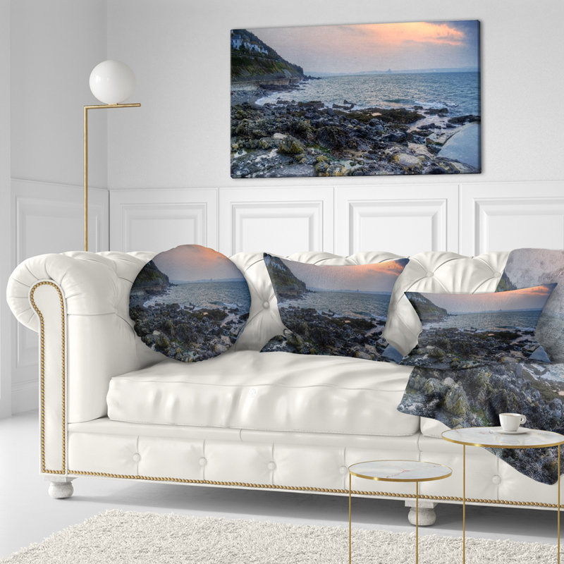 Coussin lombaire noir foncé en mer