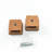 2 Pack Teak Square Drawer Pull