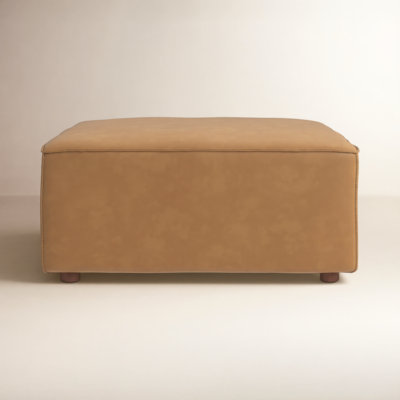 Foley 31" Genuine Leather Ottoman