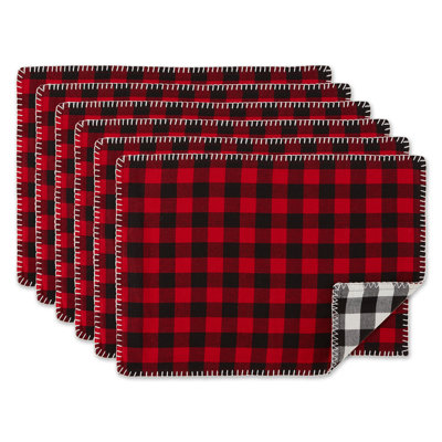 Caerwen Cotton Checkered Rectangle Placemat