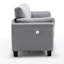 Canapé surdimensionné gris avec coussins confortables et structure en contreplaqué 3 pour la maison --2110090631-2110090629