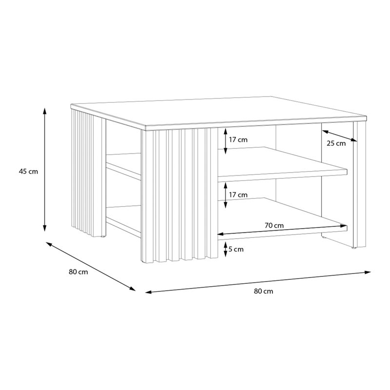 Aurane Four Leg Coffee Table with Storage