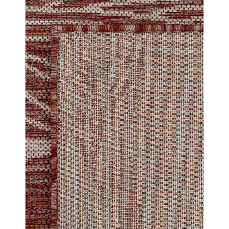 Tapis intérieur / extérieur Zellig, Rectangle 4 pi 1 po x 6 pi 1 po