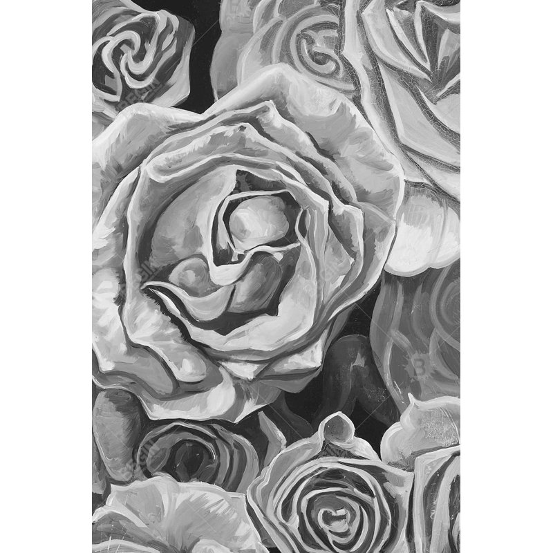 " Grayscale Roses "