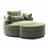 Danieal Upholstered Barrel Chair with Ottoman-404808908