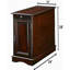 Table d'appoint / armoire de chevet moderne de style transitionnel moderne 1 pièce avec rangement USB et cerise-1459596680
