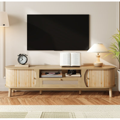 Country Style TV Stand, TV Cabinet, Wood Doors