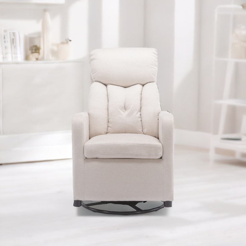 Chaise berçante Orian, Beige