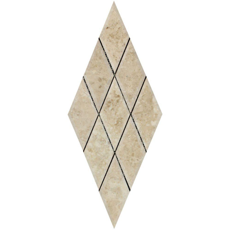 Carrelage mosaïque en marbre biseauté