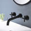Robinet de lavabo de salle de bain mural à 2 poignées Topcraft -71911812