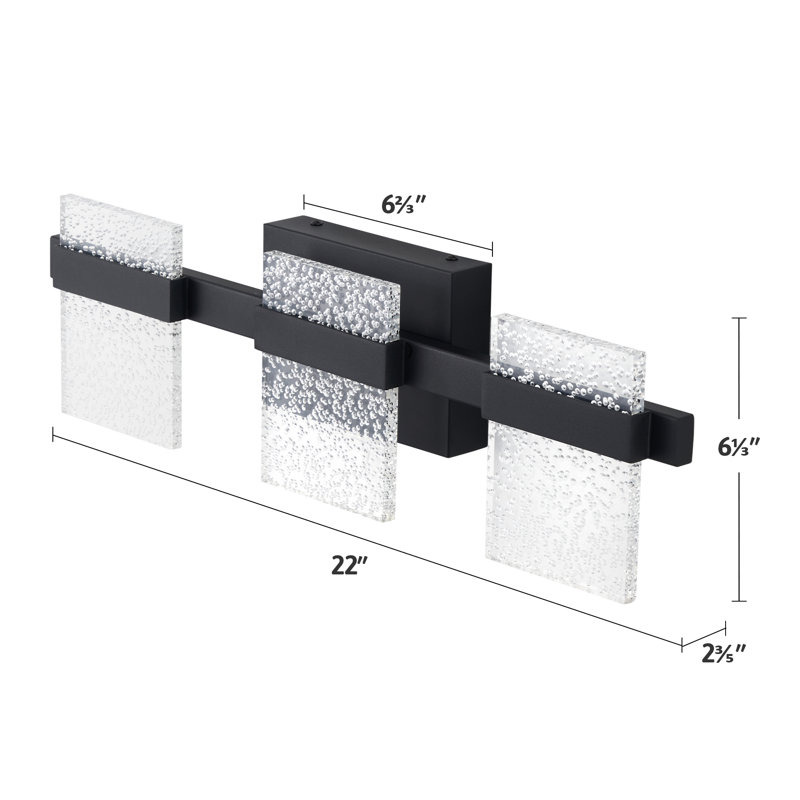 Amose 3 - Light LED Vanity Light, Black