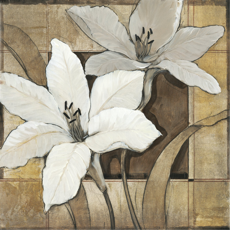 Nouveau Floral Design II by Tim OToole - Wrapped Canvas Painting, 122cm H x 122cm W