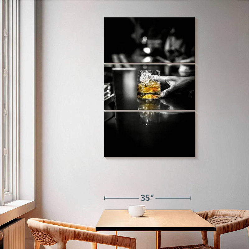 Yarlin Whiskey Bar Drink, 65" H x 42" W