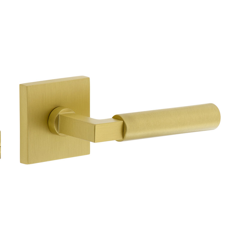 Viaggio Circolo Rosette Single Dummy with Contempo Lever, Right, Satin Nickel, Square