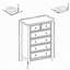 Commode moderne à 6 tiroirs, commode à tiroirs et rangement à vêtements pour le salon-374881518