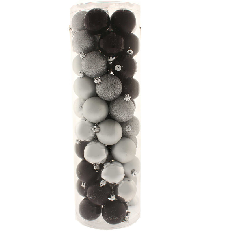 54.21cm Bauble, Silver/Black