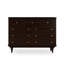 Armoire d'appoint en bois massif noyer foncé-133448096